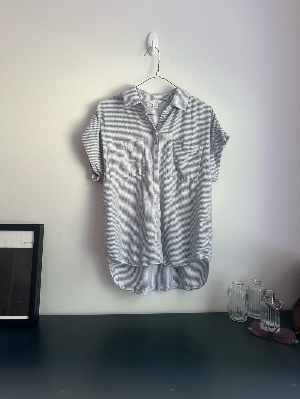 Caslon Linen Blend Button Down